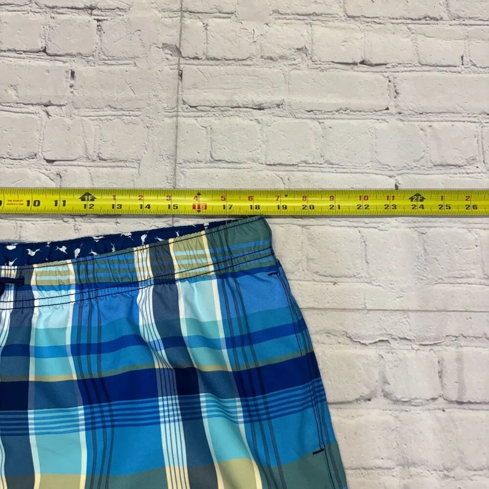 NWT Tommy Bahama Men Naple Riviera Madras Swim Shorts Trunks XL X-Large C137 -25